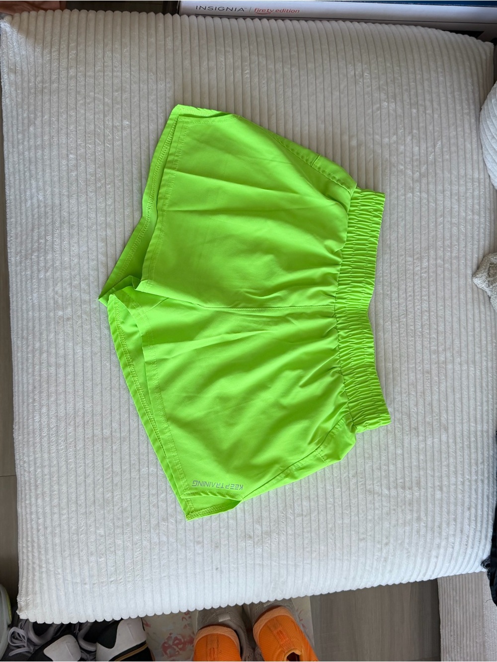 Neon Green Women's Athletic Shorts